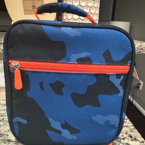 Pottery Barn Teen Blue Camouflage Lunch Bag